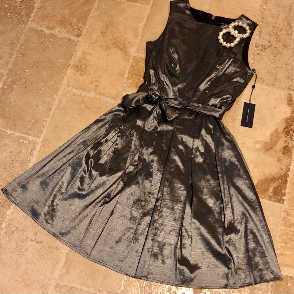 Adorbs NWT Tommy Hilfiger Dark Gray Metallic Dress